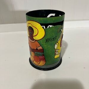 VTG Colorful Haitian Art Metal Vase